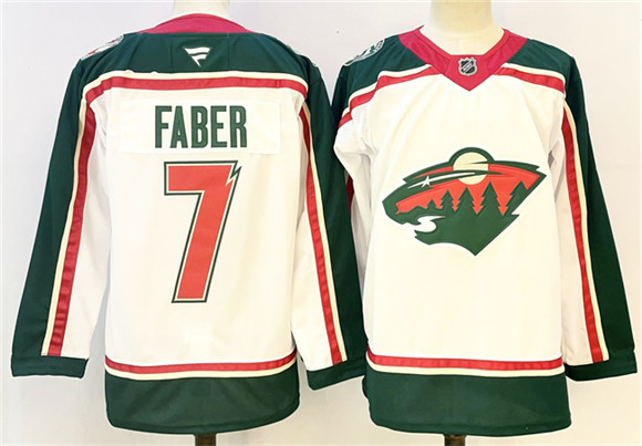 Minnesota Wild #7 Brock Faber White 2025 25th Anniversary Stitched Hockey Jersey Minnesota Wild #7 Brock Faber White 2025 25th Anniversary Stitched Hockey Jersey