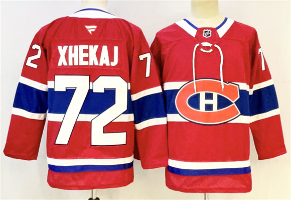 Montreal Canadiens #72 Arber Xhekaj Red 2024-25 Stitched Jersey Montreal Canadiens #72 Arber Xhekaj Red 2024-25 Stitched Jersey
