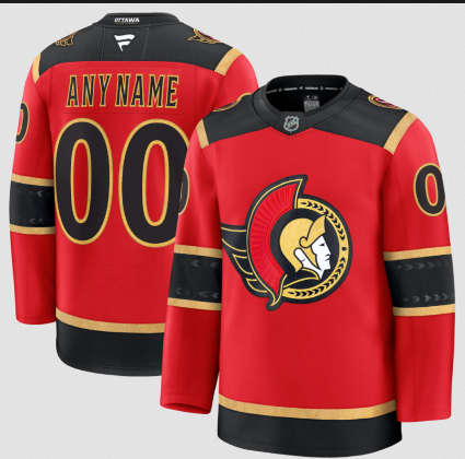 Ottawa Senators Custom Red AlternateStitched Hockey Jersey Ottawa Senators Custom Red AlternateStitched Hockey Jersey