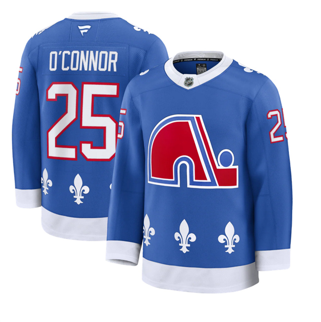 Colorado Avalanche #25 Logan O'Connor Blue 2025 Alternate Stitched Jersey Colorado Avalanche #25 Logan O'Connor Blue 2025 Alternate Stitched Jersey