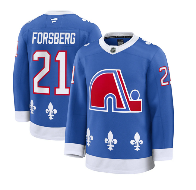 Colorado Avalanche #21 Peter Forsberg Blue 2025 Alternate Stitched Jersey Colorado Avalanche #21 Peter Forsberg Blue 2025 Alternate Stitched Jersey