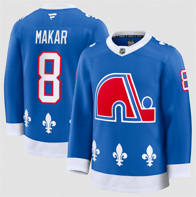 Colorado Avalanche #8 Cale Makar Blue 2025 Alternate Stitched Jersey Colorado Avalanche #8 Cale Makar Blue 2025 Alternate Stitched Jersey