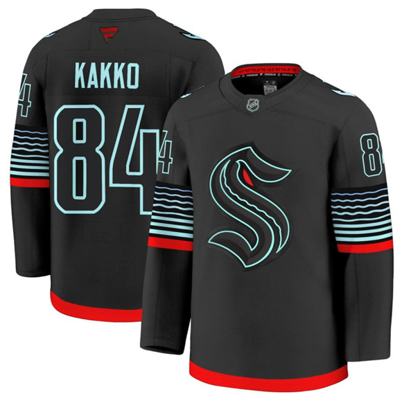 Seattle Kraken #84 Kaapo Kakko Black Alternate Stitched Hockey Jersey Seattle Kraken #84 Kaapo Kakko Black Alternate Stitched Hockey Jersey