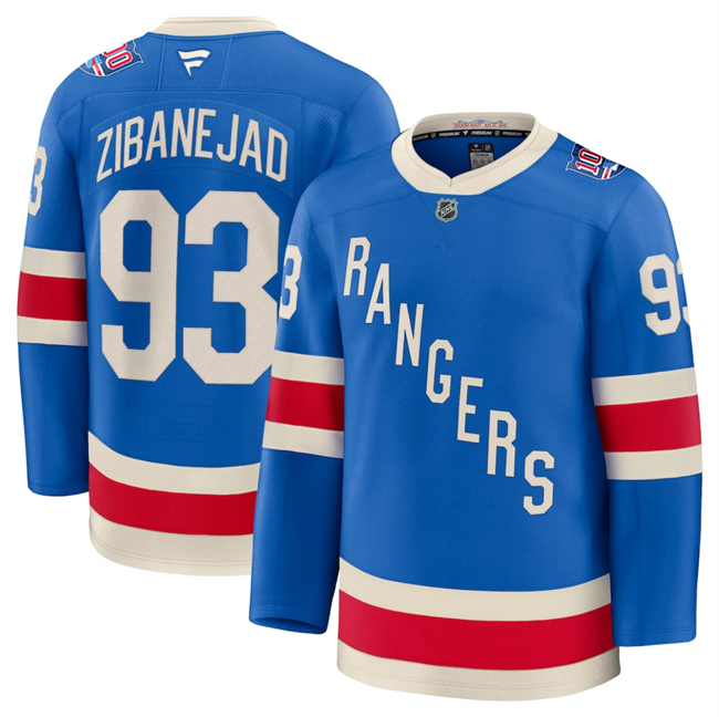 New York Rangers #93 Mika Zibanejad Blue Centennial Stitched Hockey Jersey New York Rangers #93 Mika Zibanejad Blue Centennial Stitched Hockey Jersey