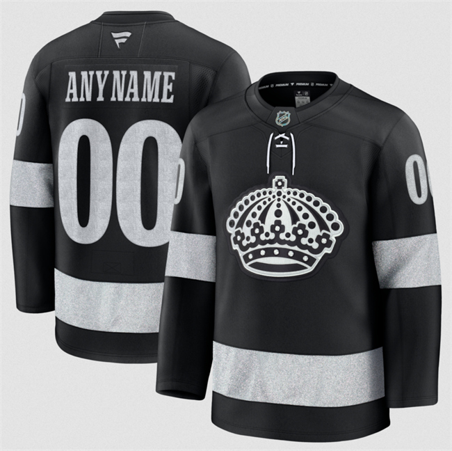 Los Angeles Kings Custom Black Alternate Stitched Hockey Jersey Los Angeles Kings Custom Black Alternate Stitched Hockey Jersey