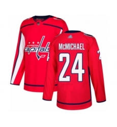 Washington Capitals #24 Connor McMichael Authentic Red Home Hockey Jersey Washington Capitals #24 Connor McMichael Authentic Red Home Hockey Jersey