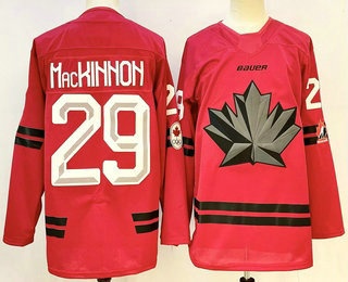 Canada Hockey #29 Nathan MacKinnon Red Stitched Jersey Canada Hockey #29 Nathan MacKinnon Red Stitched Jersey