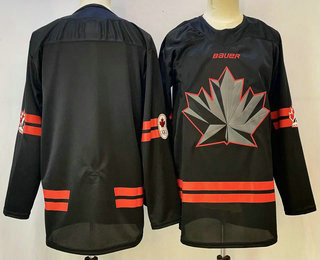 Canada Hockey Blank Black Stitched Jersey Canada Hockey Blank Black Stitched Jersey