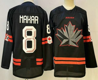 Canada Hockey #8 Cale Makar Black Stitched Jersey Canada Hockey #8 Cale Makar Black Stitched Jersey