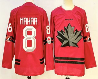 Canada Hockey #8 Cale Makar Red Stitched Jersey Canada Hockey #8 Cale Makar Red Stitched Jersey