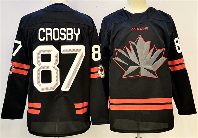 Canada Hockey #87 Sidney Crosby Black Stitched Jersey Canada Hockey #87 Sidney Crosby Black Stitched Jersey