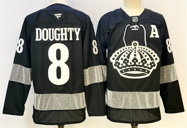 Los Angeles Kings #8 Drew Doughty Black With A Patch Alternate Stitched Hockey Jersey Los Angeles Kings #8 Drew Doughty Black With A Patch Alternate Stitched Hockey Jersey