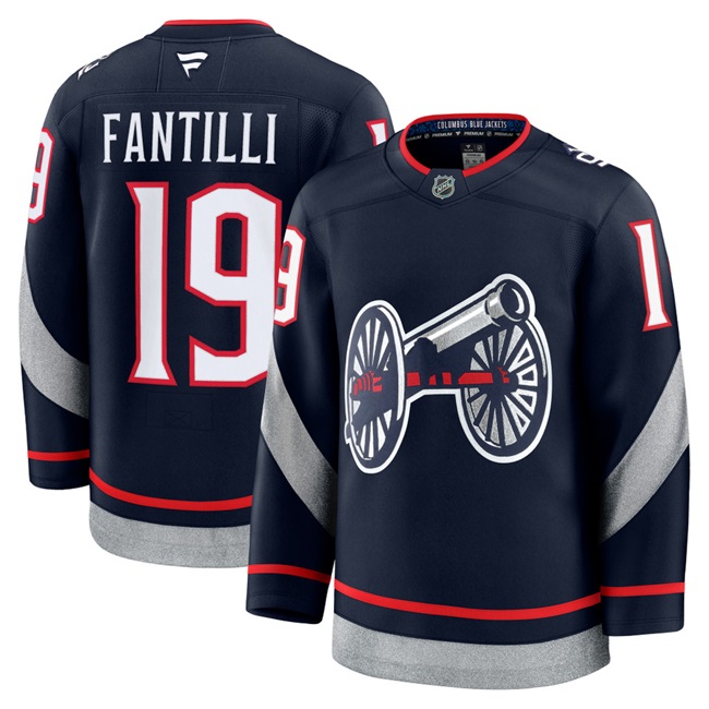 Columbus Blue Jackets Active Player Custom Navy 2024-25 Stitched Hockey Jersey