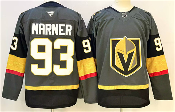 Vegas Golden Knights #93 Mitch Marner Grey 2024-25 Stitched Hockey Jersey Vegas Golden Knights #93 Mitch Marner Grey 2024-25 Stitched Hockey Jersey