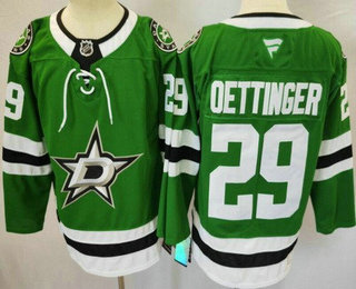 Dallas Stars #29 Jake Oettinger Green Authentic Jersey Dallas Stars #29 Jake Oettinger Green Authentic Jersey