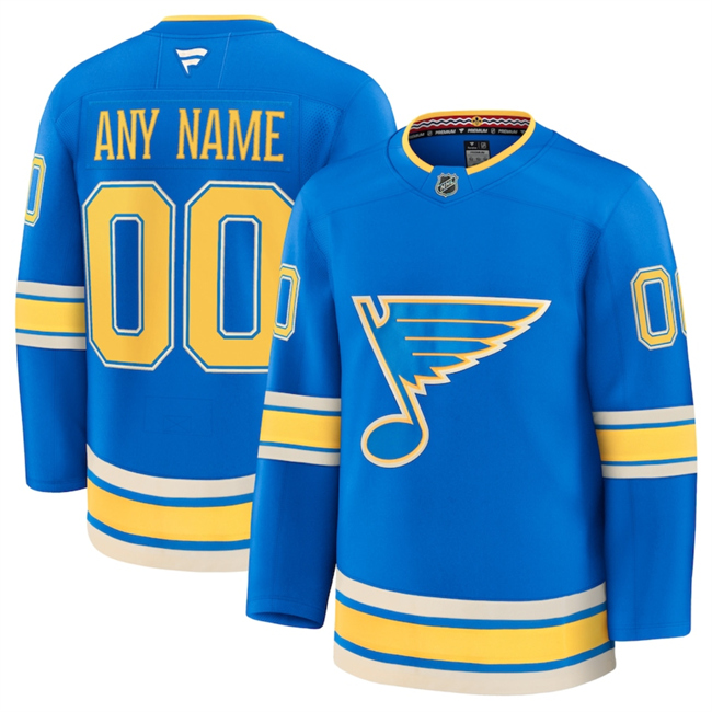 St. Louis Blues Active Player Custom Blue 2024-25 Alternate Stitched Hockey Jersey St. Louis Blues Active Player Custom Blue 2024-25 Alternate Stitched Hockey Jersey