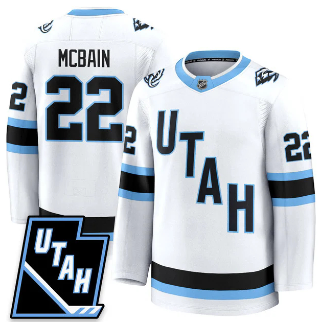 Utah Hockey Mammoth #22 Jack McBain 2025 Limited All Stitched White Jersey Utah Hockey Mammoth #22 Jack McBain 2025 Limited All Stitched White Jersey