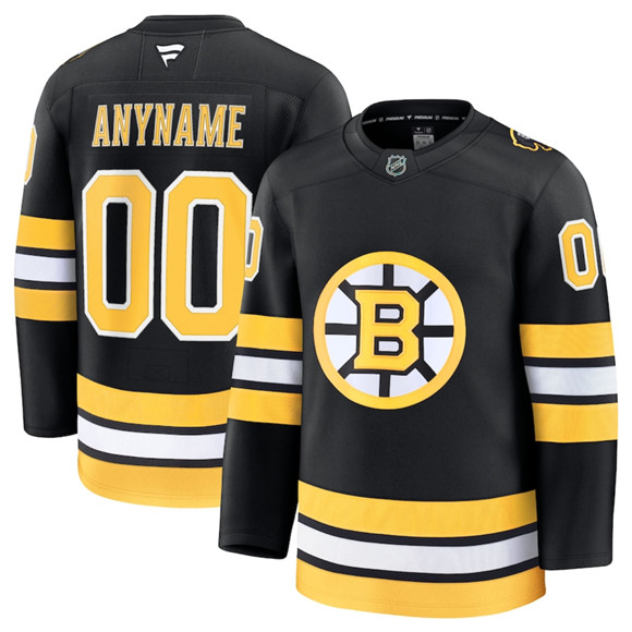 Boston Bruins Active Player Custom Black 2025 Home Stitched Hockey Jersey Boston Bruins Active Player Custom Black 2025 Home Stitched Hockey Jersey