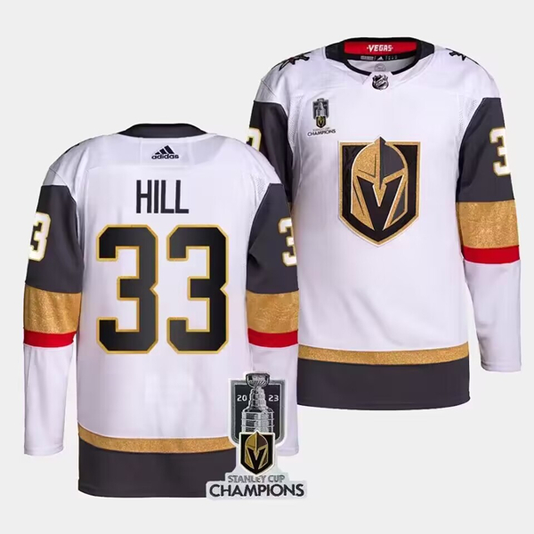 Vegas Golden Knights #33 Adin Hill White 2023 Stanley Cup Champions Stitched Jersey Vegas Golden Knights #33 Adin Hill White 2023 Stanley Cup Champions Stitched Jersey