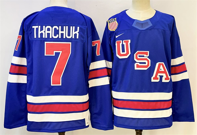 USA #7 Brady Tkachuk Royal 2025-2026 Stitched Jersey USA #7 Brady Tkachuk Royal 2025-2026 Stitched Jersey