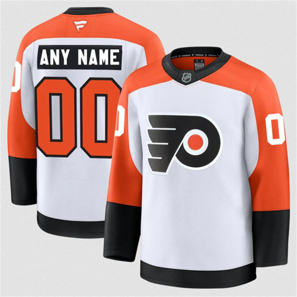 Philadelphia Flyers ACTIVE PLAYER Custom White 2024-25 Away Stitched Hockey Jersey