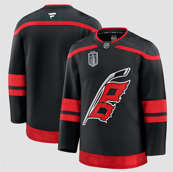 Carolina Hurricanes Blank Black 2026 Stanley Cup Final Home Premium Hockey Stitched Jersey Carolina Hurricanes Blank Black 2026 Stanley Cup Final Home Premium Hockey Stitched Jersey