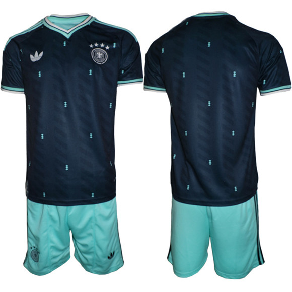 Germany Blank Navy 2026 Away Soccer Jersey Suit