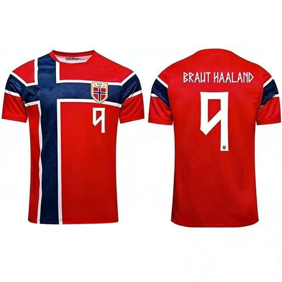 Norway #9 Alexander Isak 2026 World Cup Red Home Soccer Jersey Suit Norway #9 Alexander Isak 2026 World Cup Red Home Soccer Jersey Suit