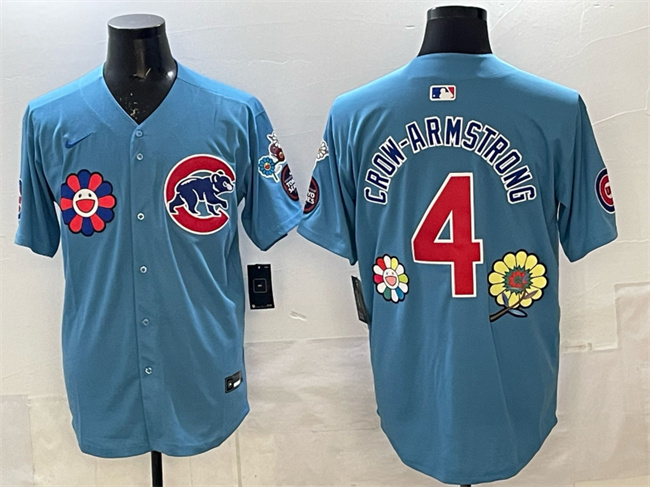Chicago Cubs #4 Pete Crow-Armstrong Blue 2025 Tokyo Series 2nd Alternate Limited Stitched Baseball Jersey