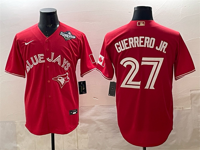 Toronto Blue Jays #27 Vladimir Guerrero Jr. Red 2025 World Series Cool Base Stitched Baseball Jersey