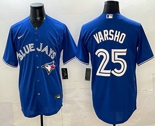 Toronto Blue Jays #25 Daulton Varsho Blue Cool Base Jersey