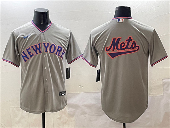 New York Mets Blank Gray 2025 Limited Stitched Baseball Jersey