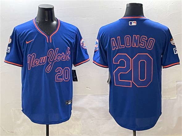 New York Mets #20 Pete Alonso Royal 2025 Spring Training Stitched Baseball Jersey