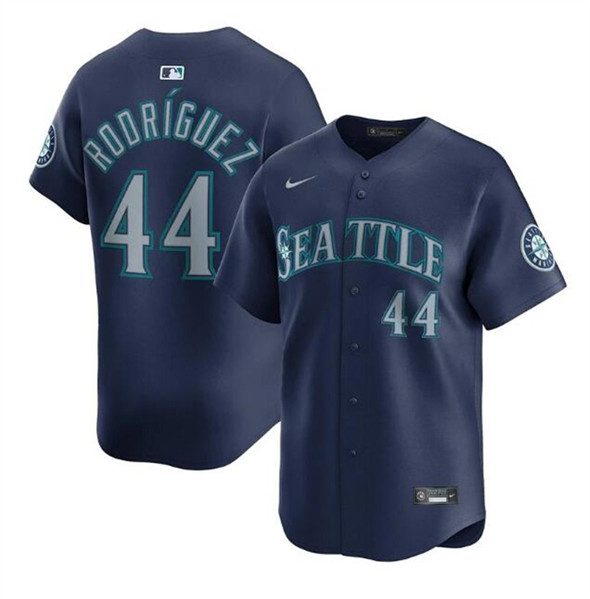 Seattle Mariners #44 Julio Rodr??guez Navy Limited Stitched Baseball Jersey
