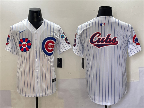 Chicago Cubs Team Big Logo White 2025 Tokyo Series Limited Stitched Baseball Jersey