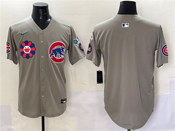 Chicago Cubs Blank Gray 2025 Tokyo Series Limited Stitched Baseball Jersey
