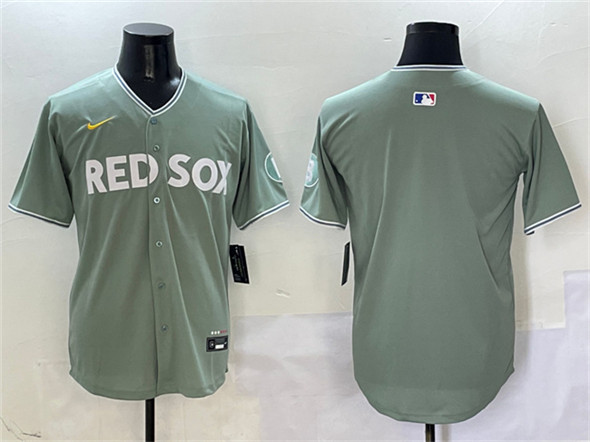 Boston Red Sox Blank Green 2025 City Connect Limited Stitched Baseball Jersey