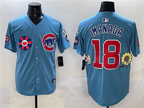 Chicago Cubs #18 Shota Imanaga Blue 2025 Tokyo Series 2nd Alternate Limited Stitched Baseball Jersey