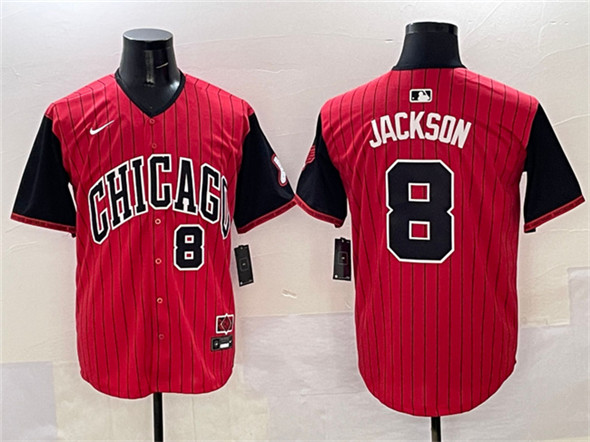 Chicago White Sox #8 Bo Jackson Red Black 2025 City Connect Limited Stitched Baseball Jersey