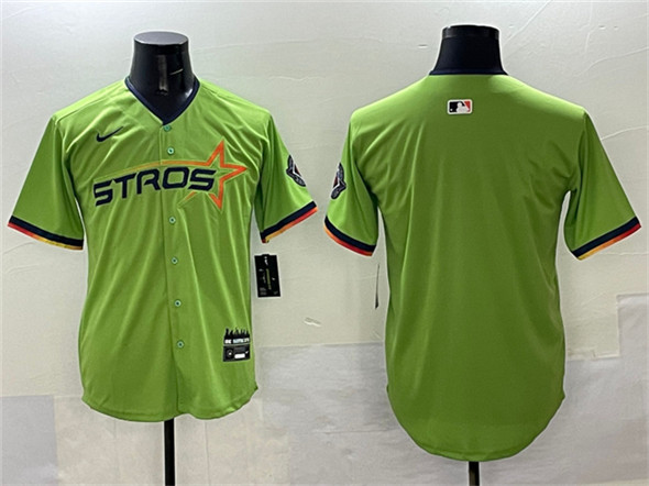 Houston Astros Blank Green 2025 City Connect Limited Stitched Baseball Jersey