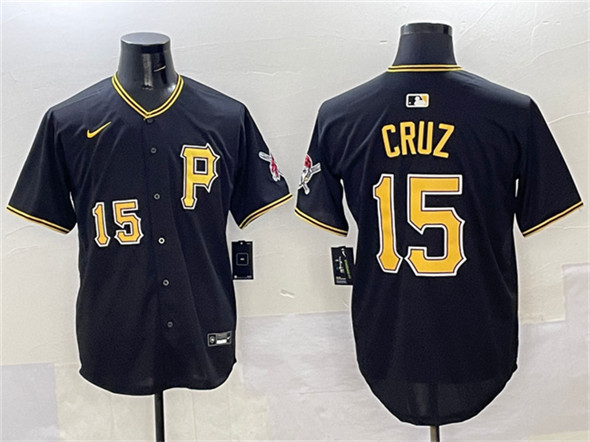 Pittsburgh Pirates #15 Oneil Cruz Black 2025 Limited Stitched Baseball Jersey