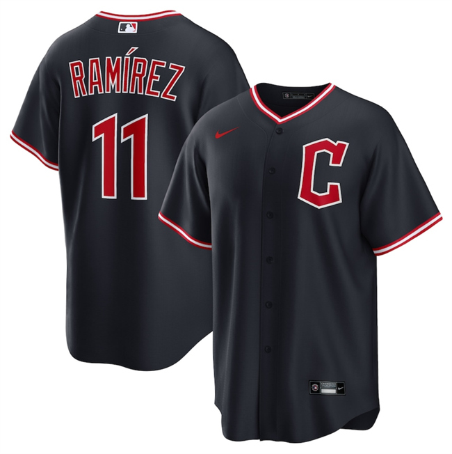 Cleveland Guardians #11 Jos?? Ram??rez Navy 2025 Alternate Limited Stitched Baseball Jersey