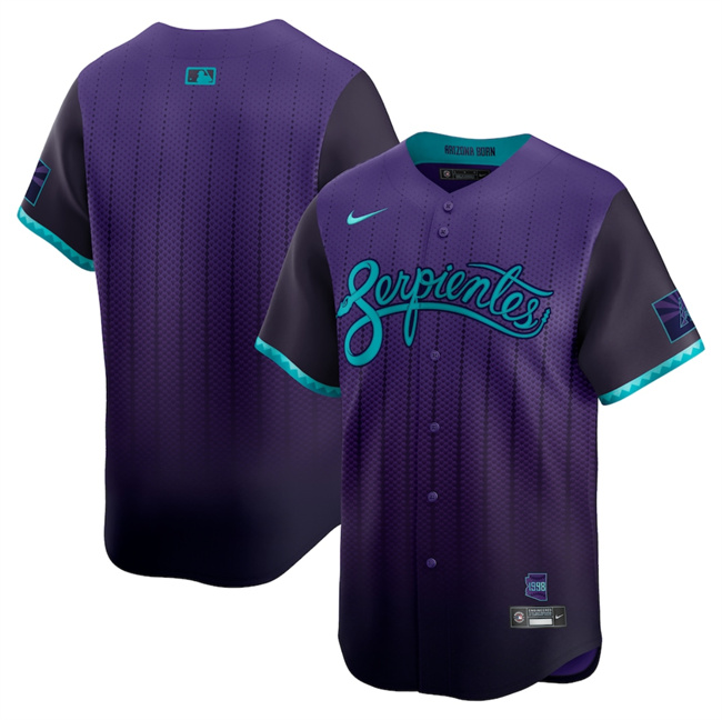 Arizona Diamondbacks Blank Purple 2025 City Connect Limited Stitched Baseball Jersey
