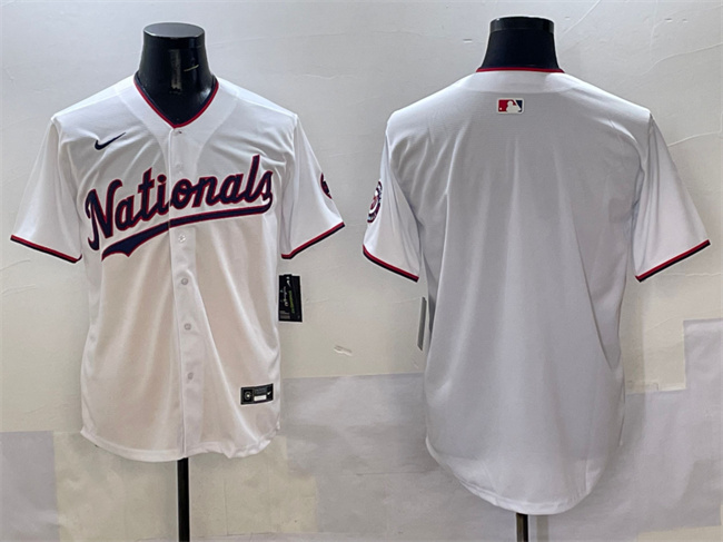 Washington Nationals Blank White Limited Stitched Baseball Jersey