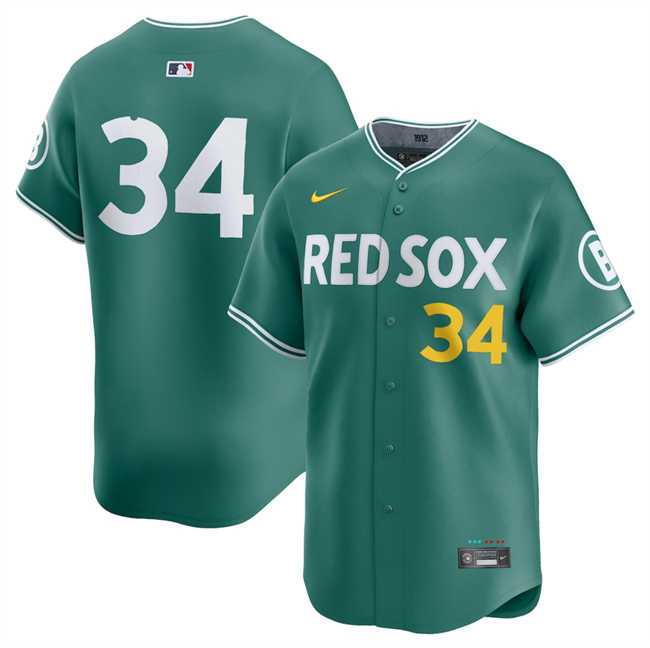 Boston Red Sox #34 David Ortiz Green 2025 City Connect Limited Stitched Baseball Jersey
