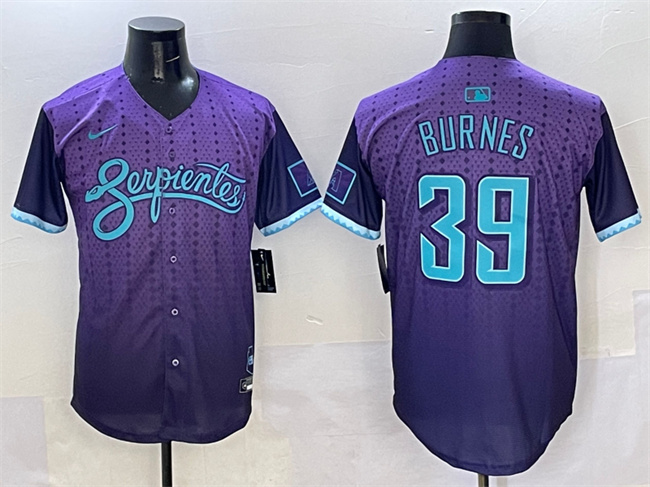 Arizona Diamondbacks #39 Corbin Burnes Purple 2025 City Connect Limited Stitched Baseball Jersey