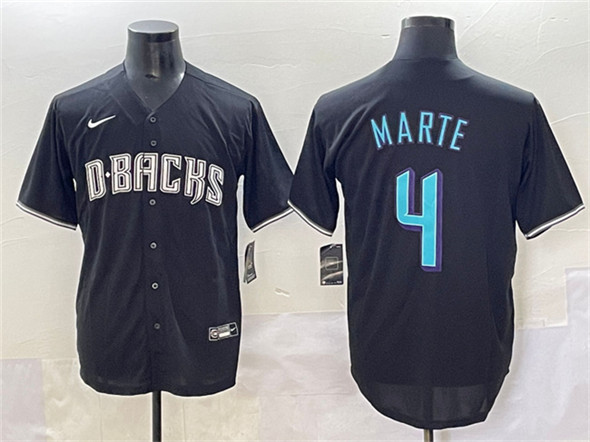 Arizona Diamondbacks #4 Ketel Marte Black Stitched Baseball Jersey