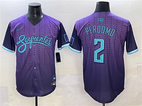 Arizona Diamondbacks #2 Geraldo Perdomo Purple 2025 City Connect Limited Stitched Baseball Jersey