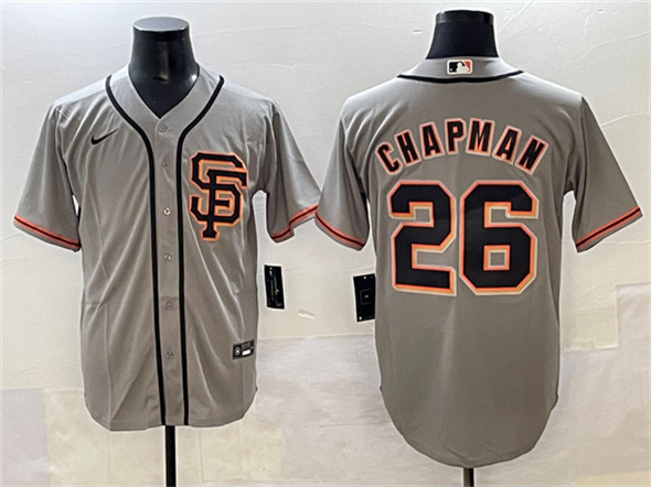 San Francisco Giants #26 Matt Chapman Gray Cool Base Stitched Baseball Jersey