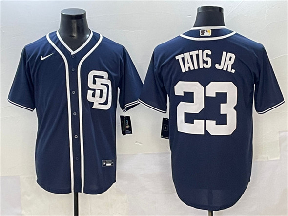 San Diego Padres #23 Fernando Tatis Jr. Navy Cool Base Stitched Baseball Jersey